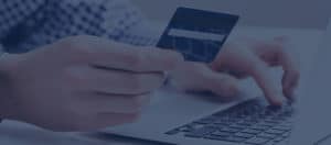 computer and credit card - merchant services